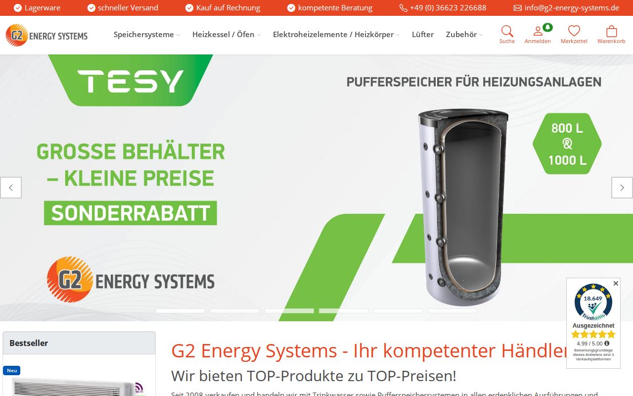 g2-energy-systems.de &ndash; XONIC-Referenz