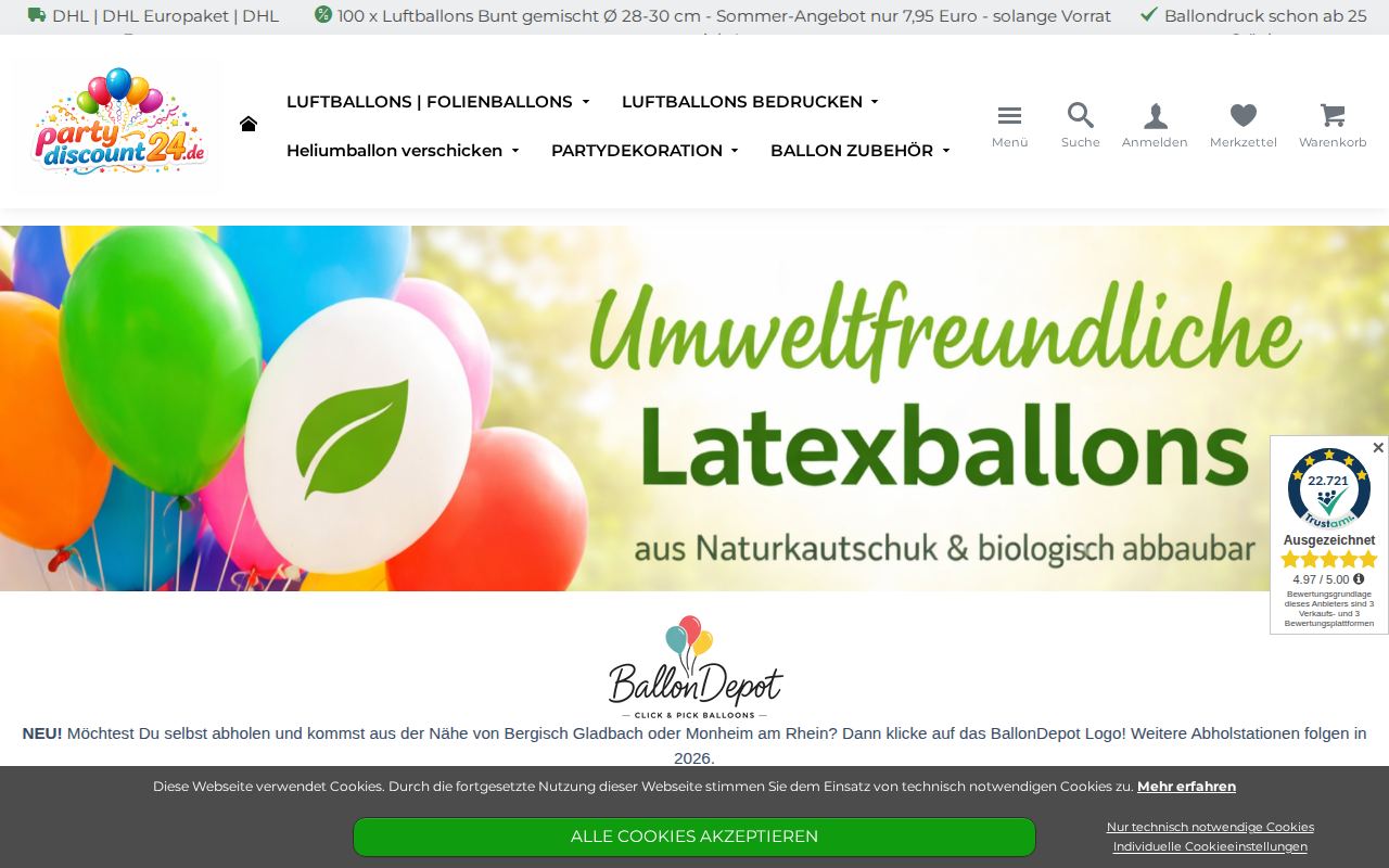 partydiscount24.de &ndash; XONIC-Referenz